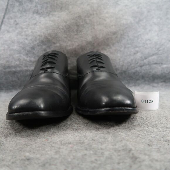 Hart Schaffner Marx Shoe Men 11 Oxford Cap Toe Formal Professional Classic Black - Picture 2 of 16